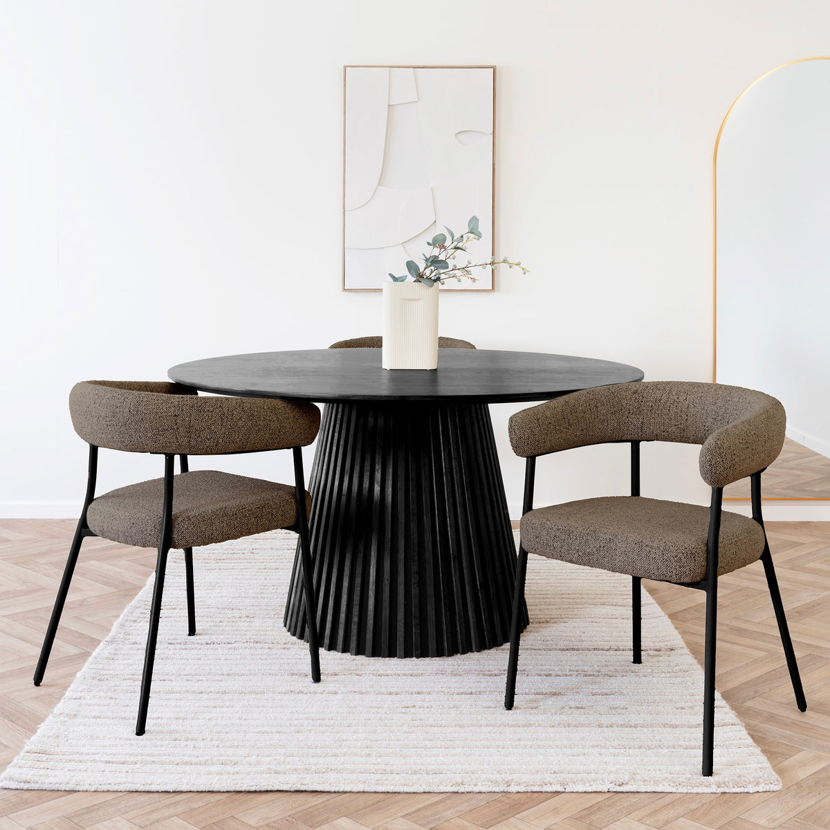 Trivio Esszimmerstühle, Braun/Schwarz, 2er-Set