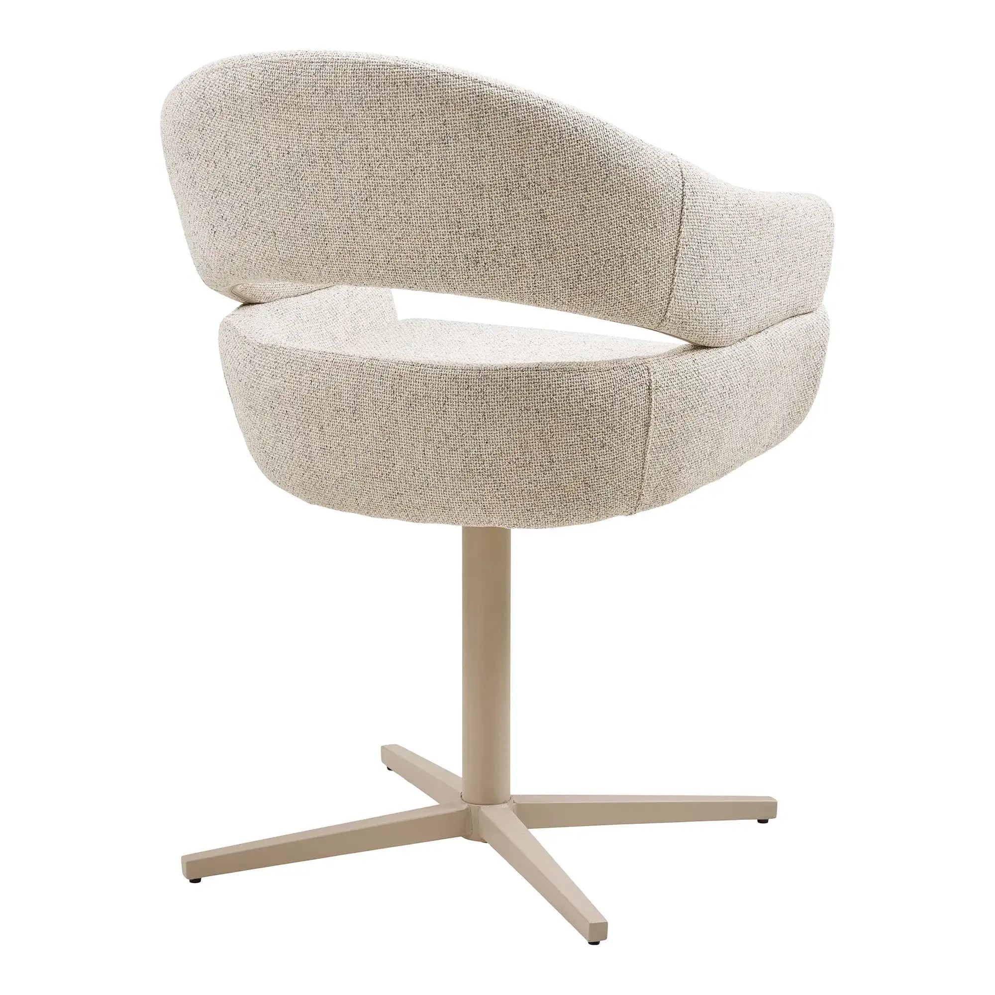 Esszimmerstuhl 2er Set Drehbar 180° Beige – Dover Skandinavisches Design