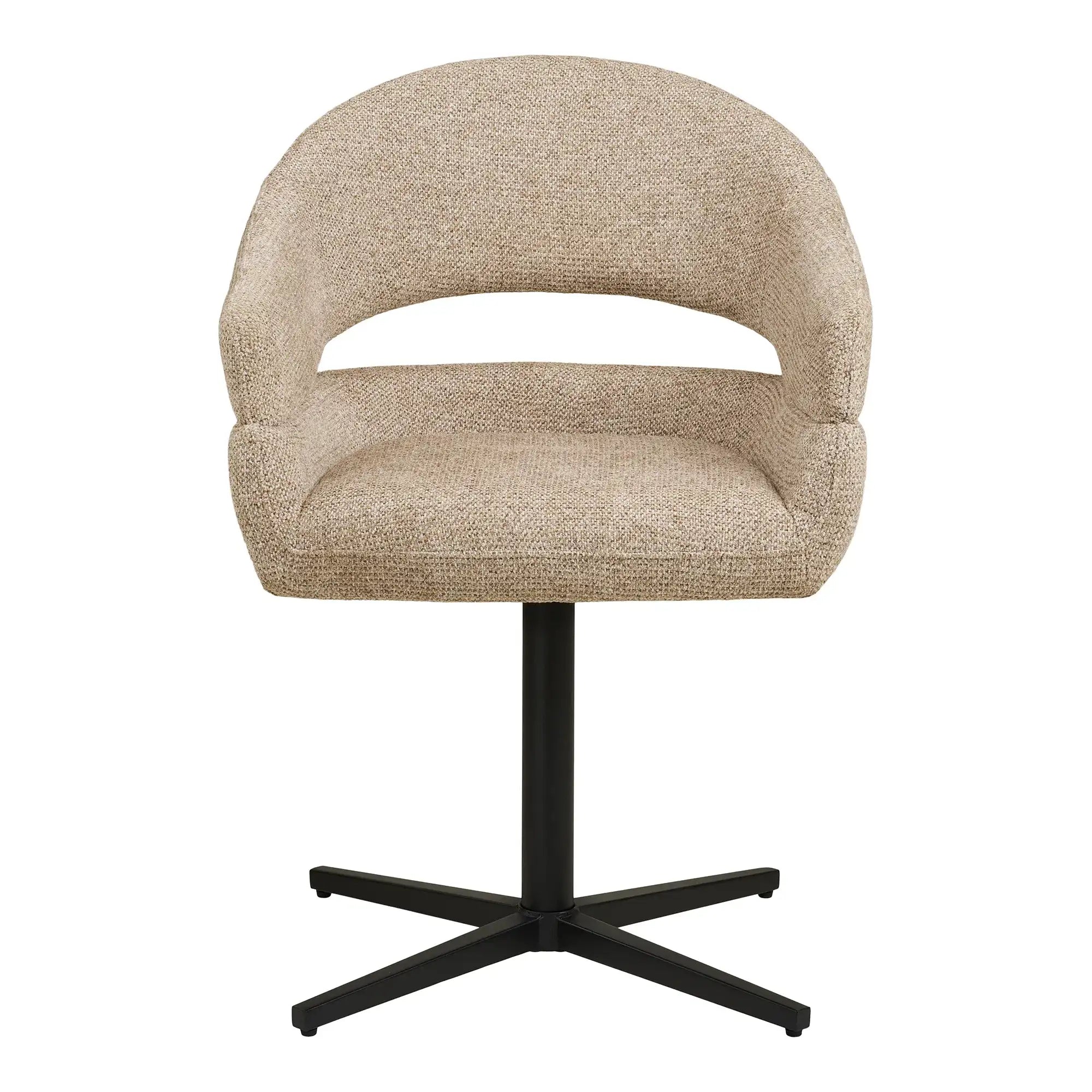 Esszimmerstuhl 2er Set Drehbar 180° Sand – Dover Skandinavisches Design