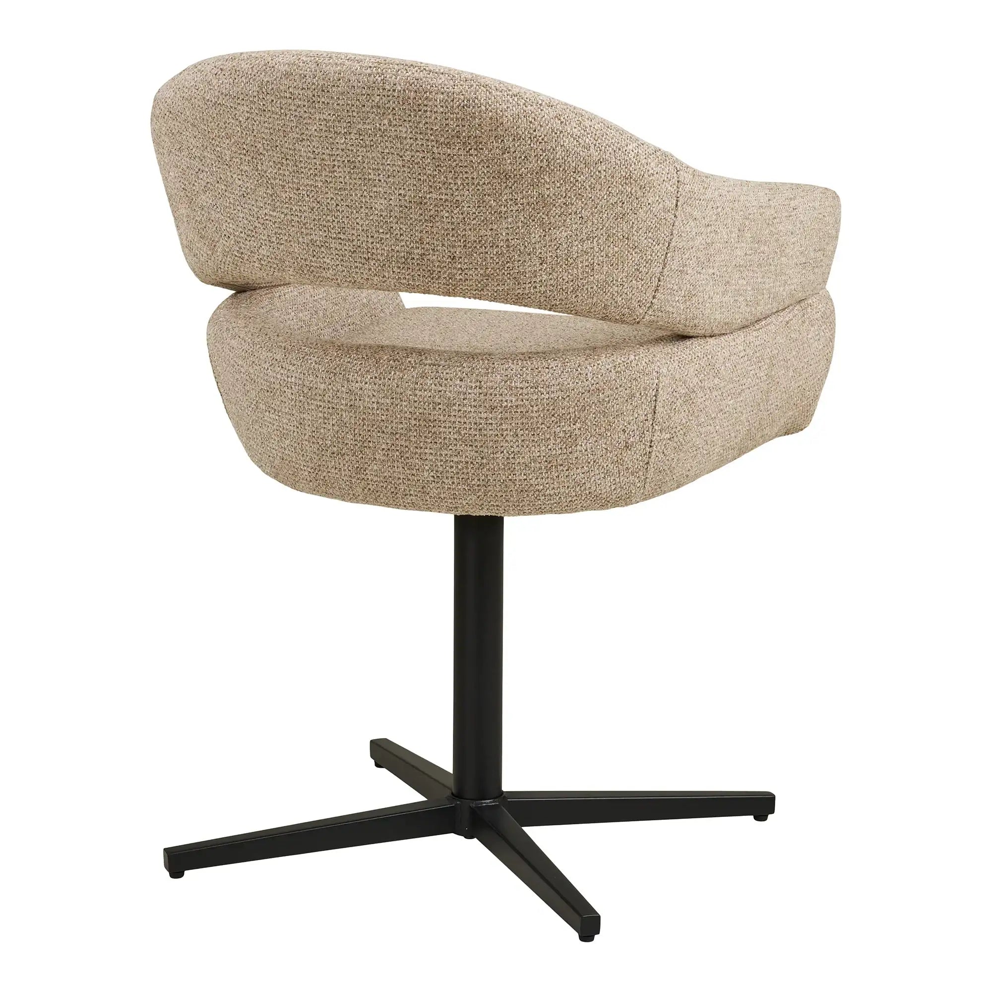 Esszimmerstuhl 2er Set Drehbar 180° Sand – Dover Skandinavisches Design