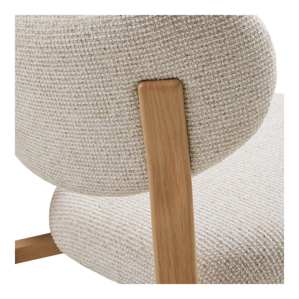 Savina Esszimmerstühle mit Polyesterbezug, Sand/Natur, 2er-Set