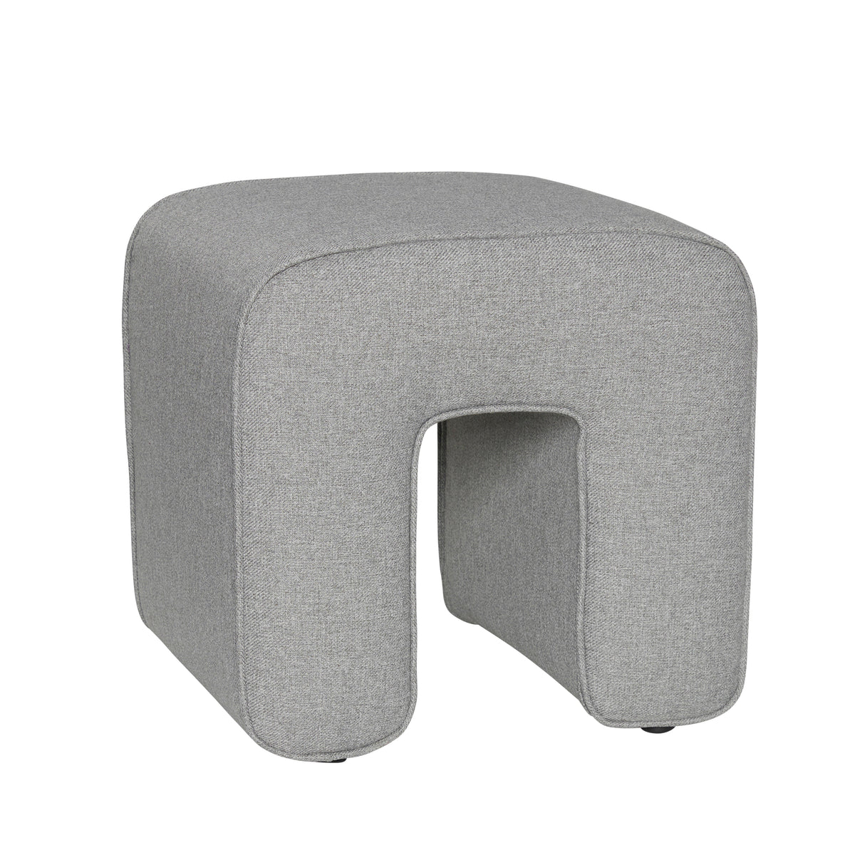 PolsterOase Möbel – Skulptur Pouf, Grau – Ansicht 3