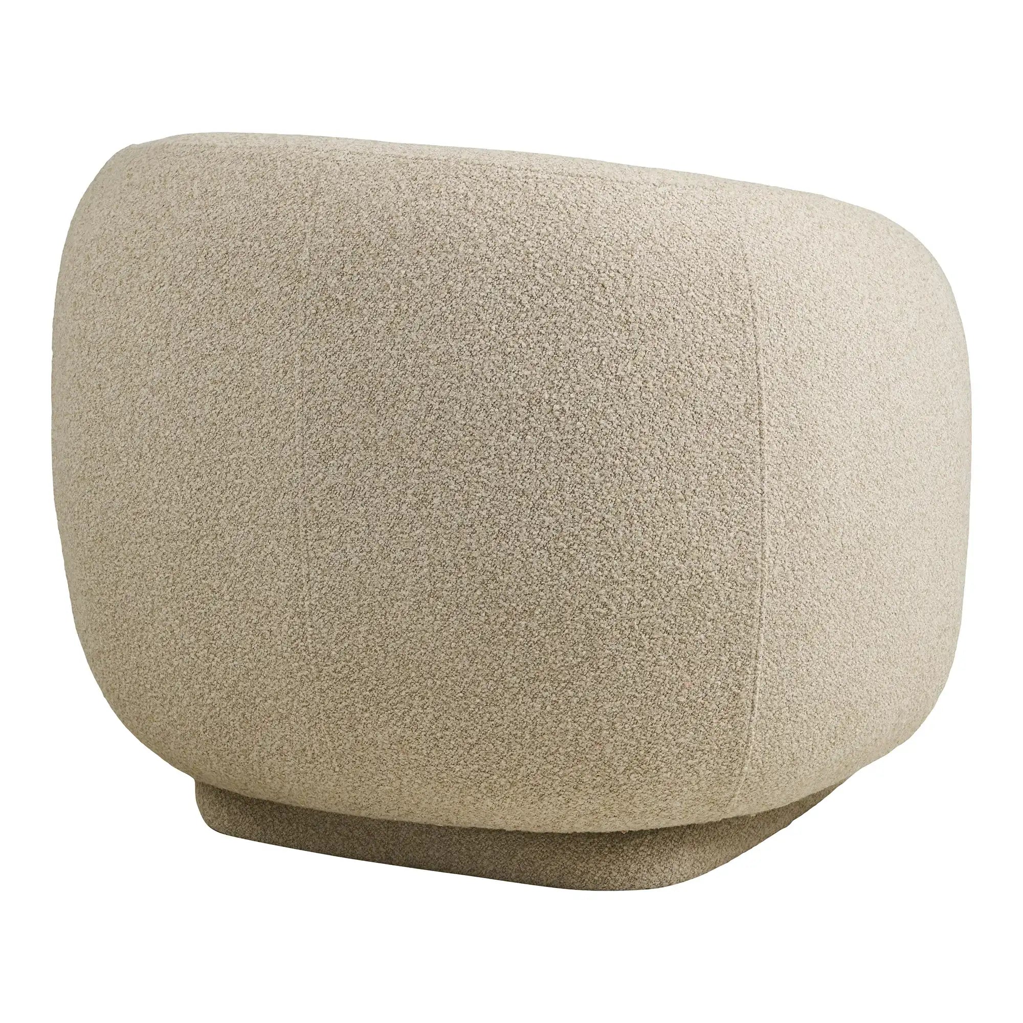 Lounge Sessel Sand mit Drehfunktion 92 cm – Moderner Relaxsessel | PolsterOase