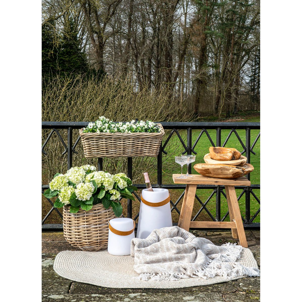 Barcelona Sitzbank – Teak Natur, 50 cm
