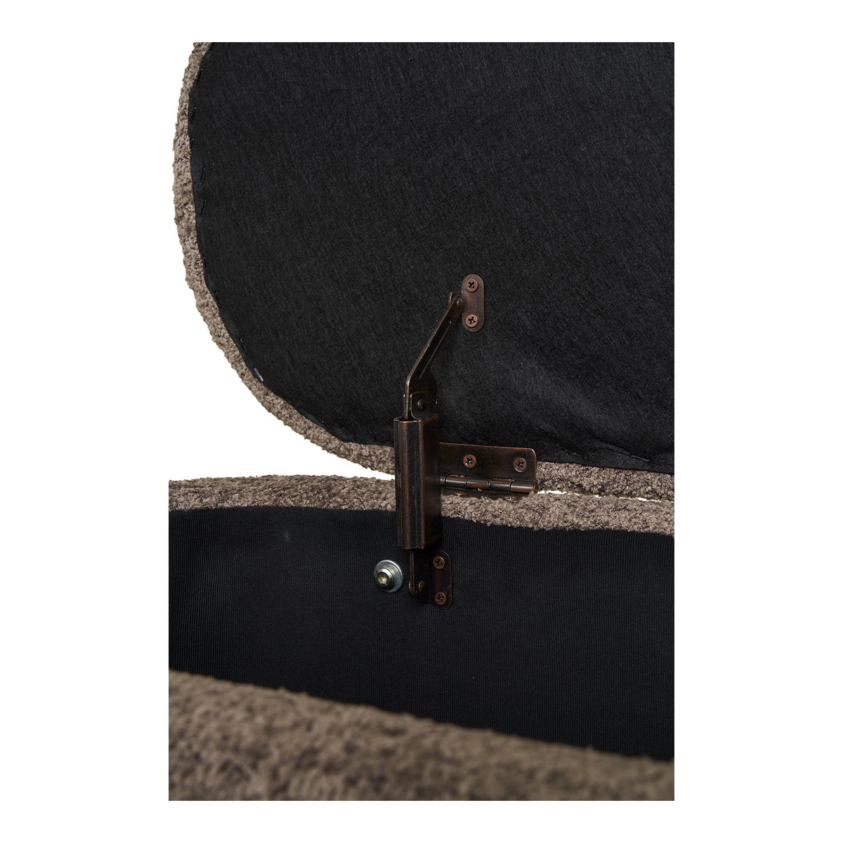 Branca Sitzbank mit Stauraum – Braun/Natur, 97 cm