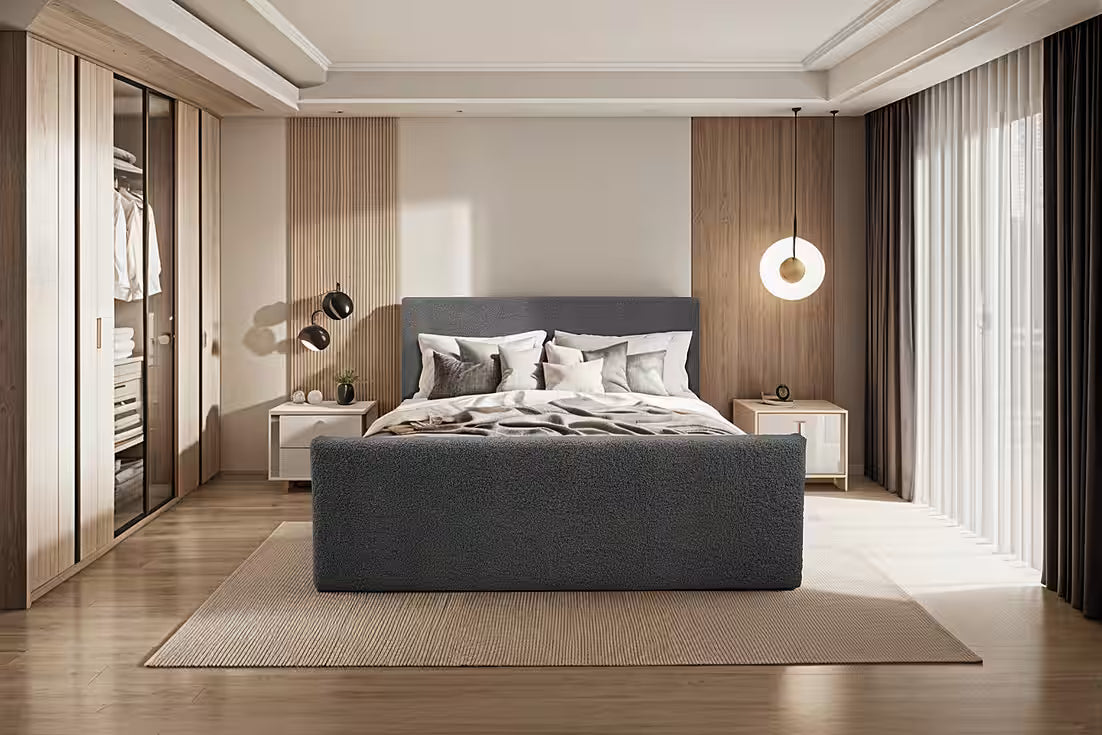 Boxspringbett Lama 120x200 cm   #Variant_Dunkelgrau