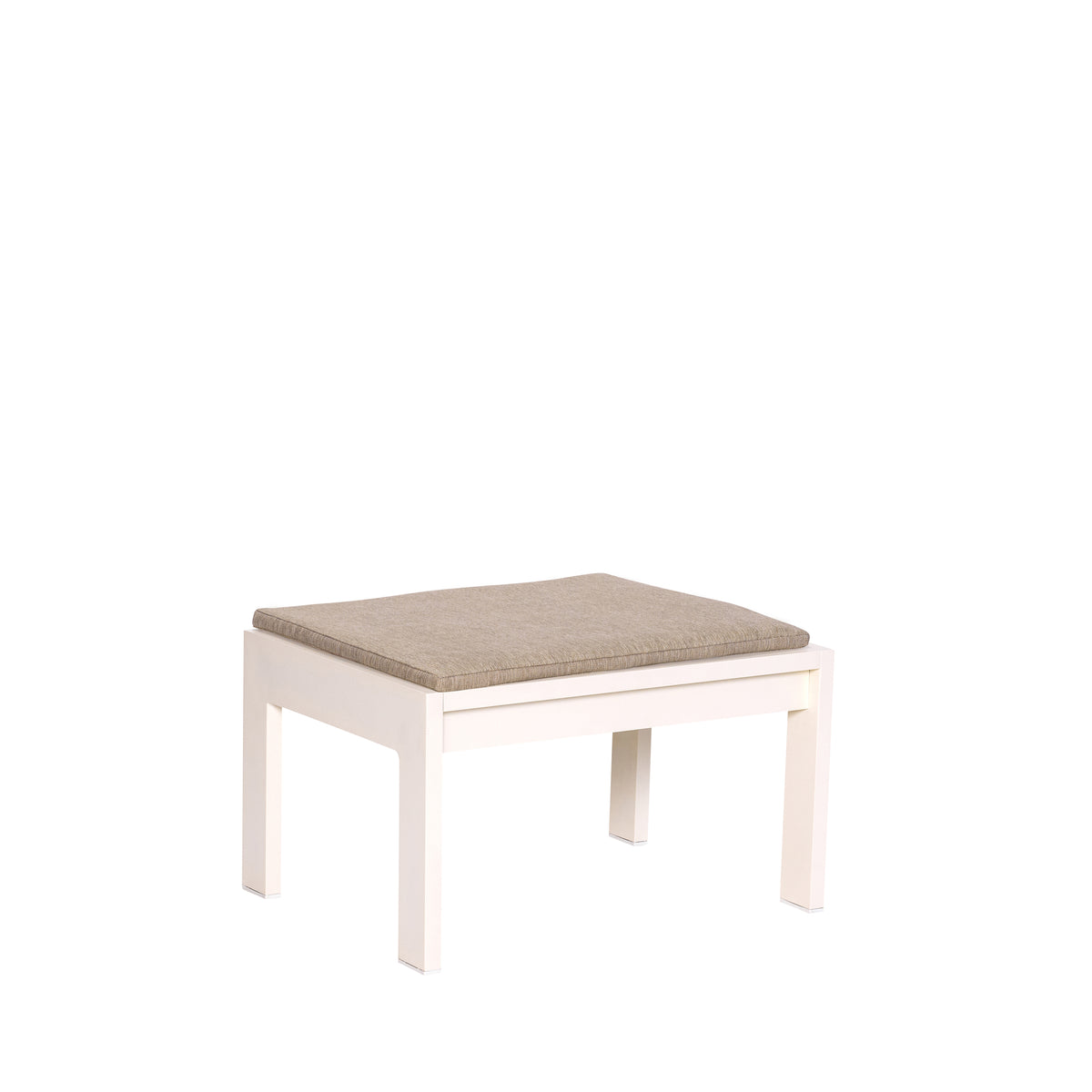 PolsterOase Möbel – Haus Hocker mit Stoffbezug, Beige