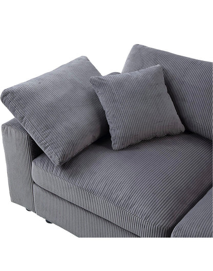 XXL - Modulsofa in Breitcord Anthrazit - POLSTEROASE