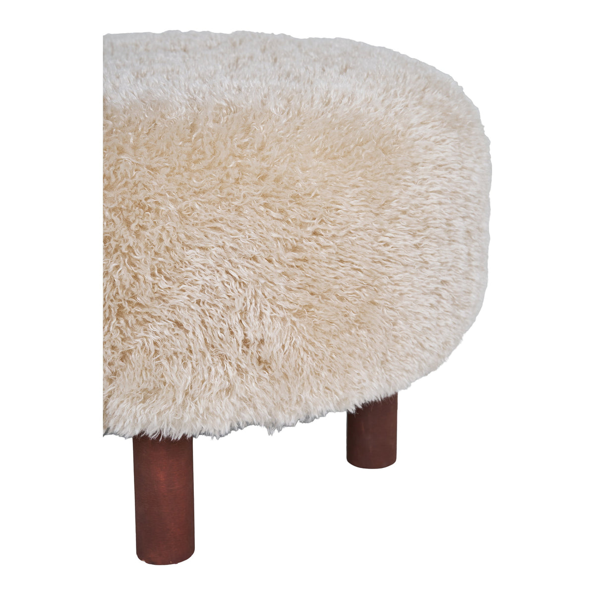 PolsterOase Möbel – Inverness Sitzhocker, Hellbraun, Ø 50 cm – Ansicht 3