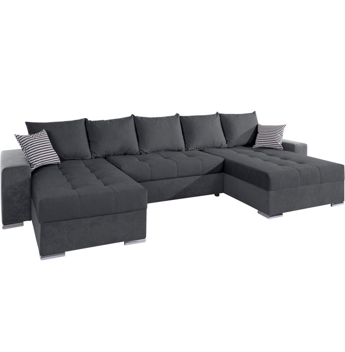 Wohnlandschaft in Microfaser, 333cm Breite | PolsterOase