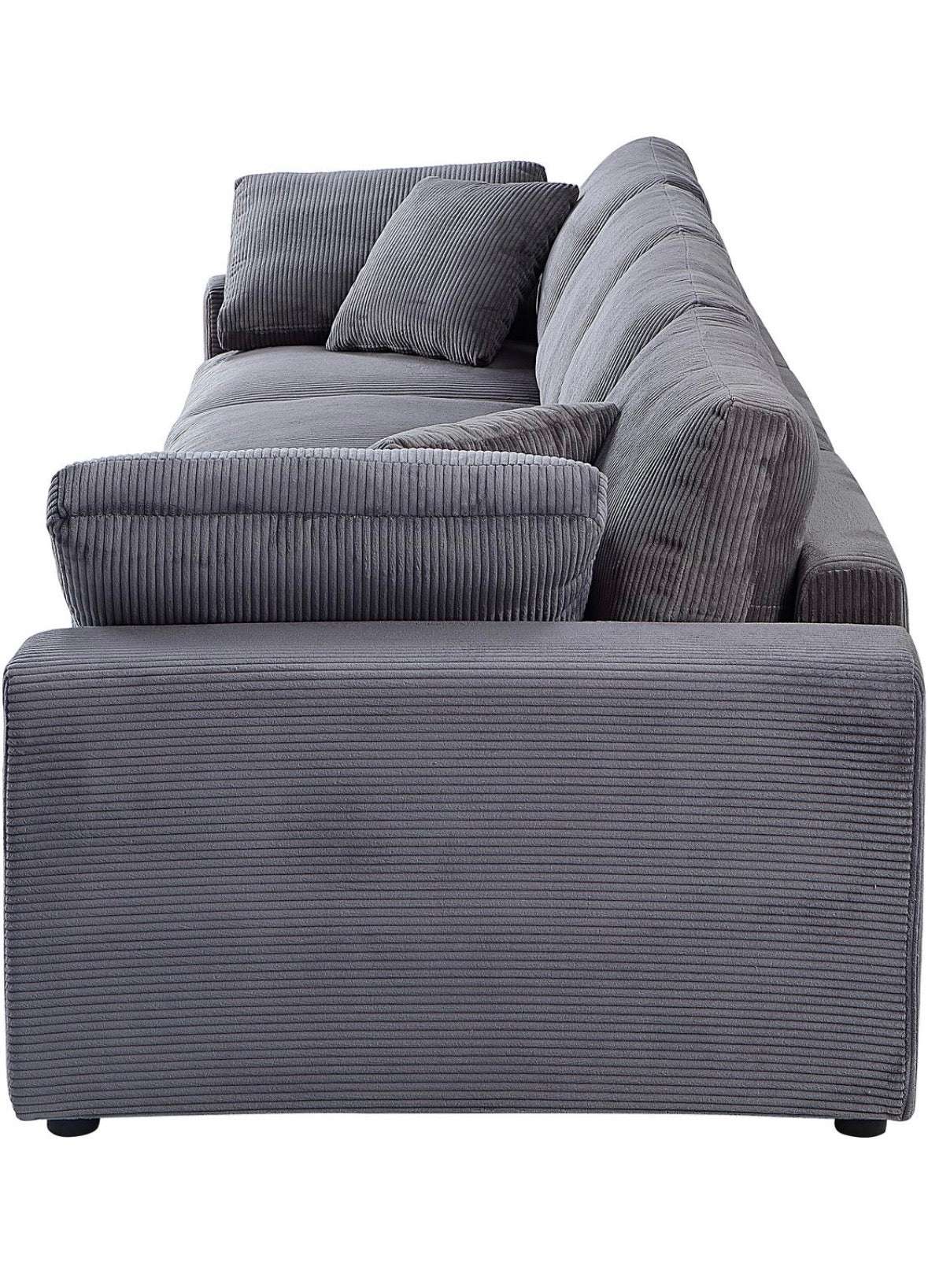 XXL - Modulsofa in Breitcord Anthrazit - POLSTEROASE