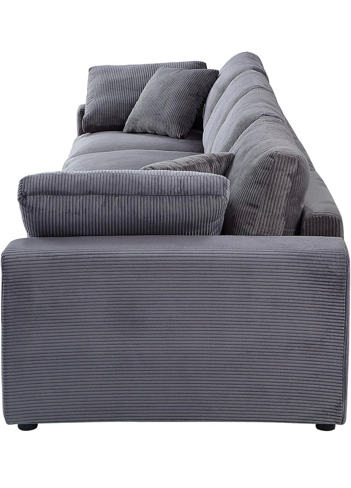 XXL - Modulsofa in Breitcord Anthrazit - POLSTEROASE