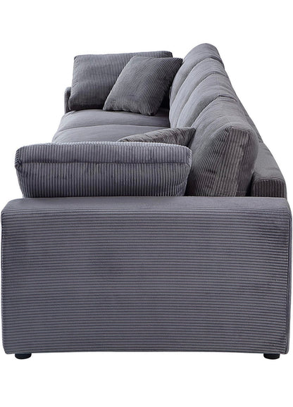 XXL - Modulsofa in Breitcord Anthrazit - POLSTEROASE