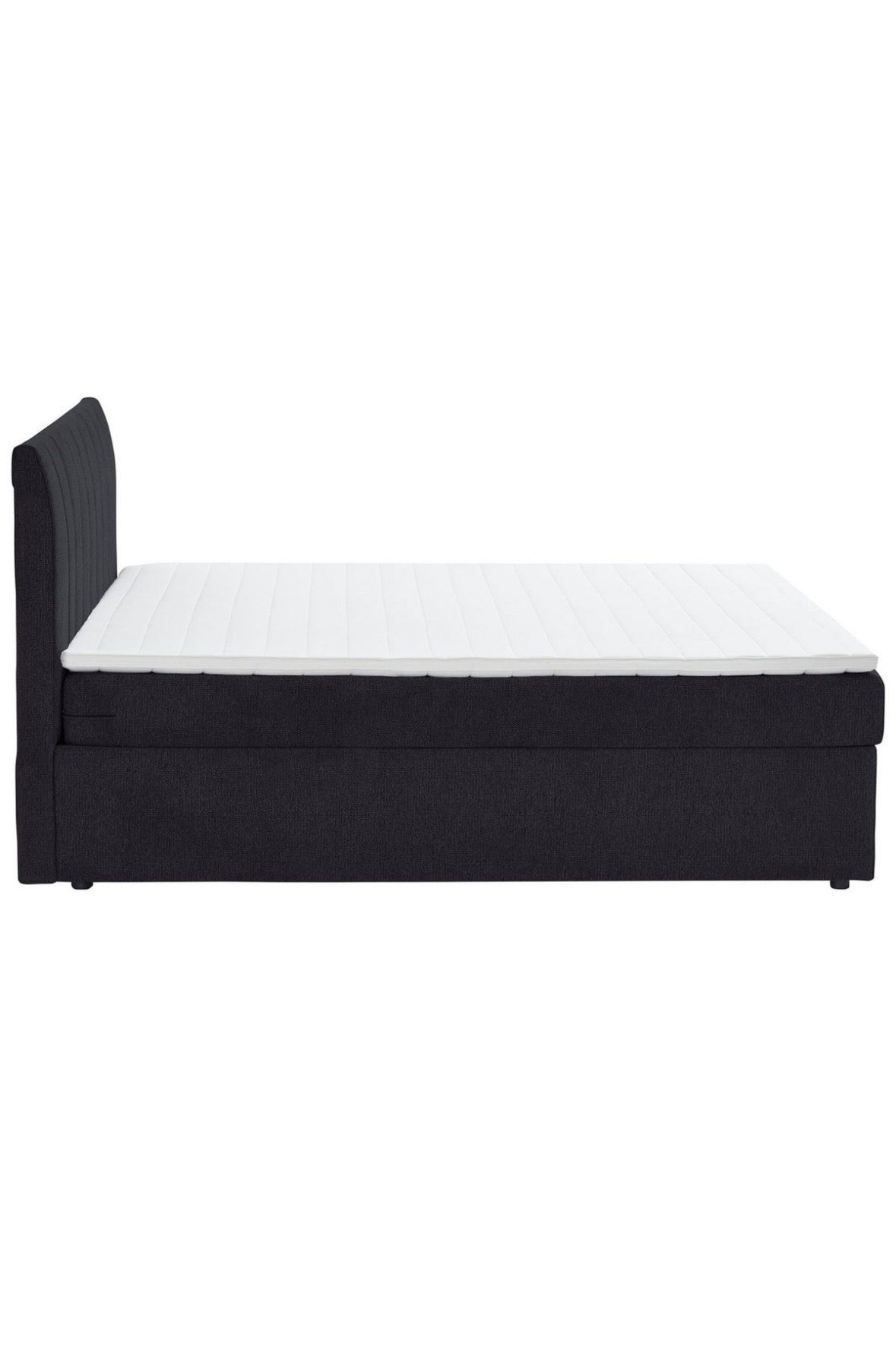 Boxbett / Boxspringbett 180x200cm mit Matratze in Schwarz - POLSTEROASE