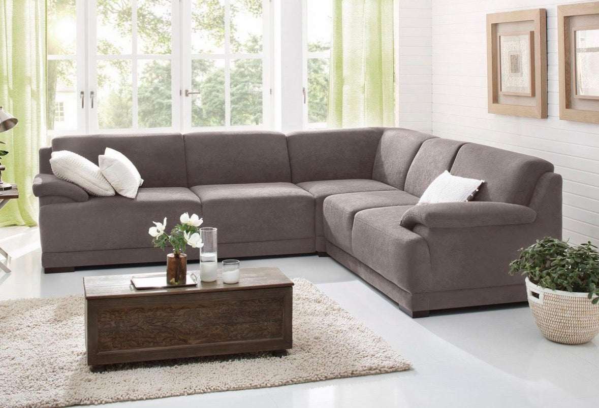 Ecksofa in Microfaser, 289cm Breit | PolsterOase