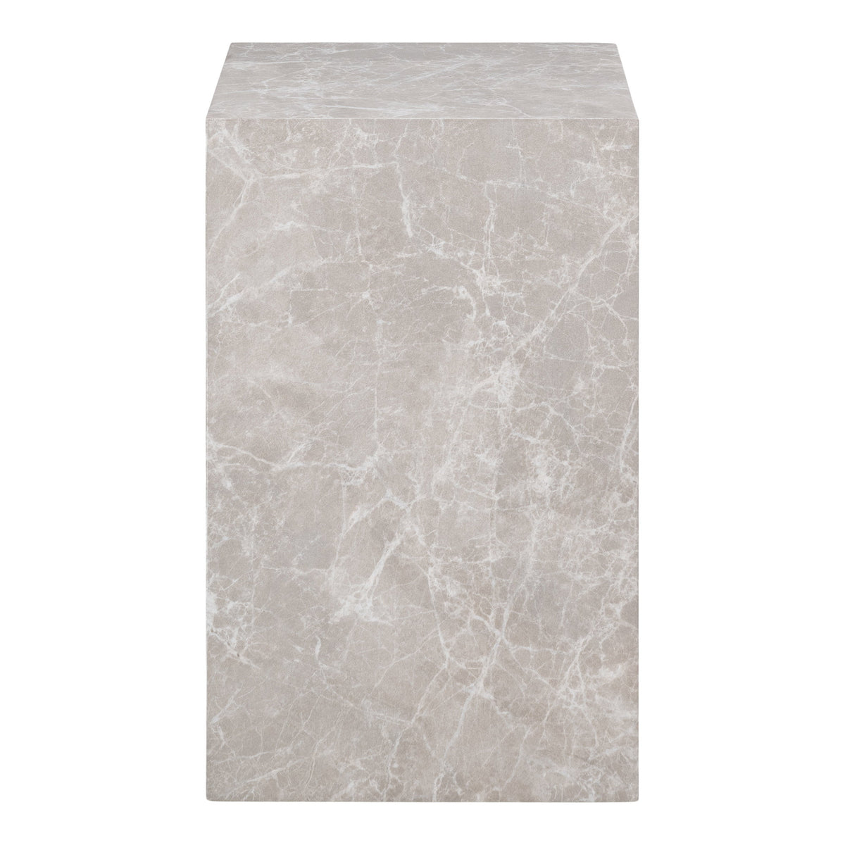 Prague Beistelltisch, Beige, Marmoroptik