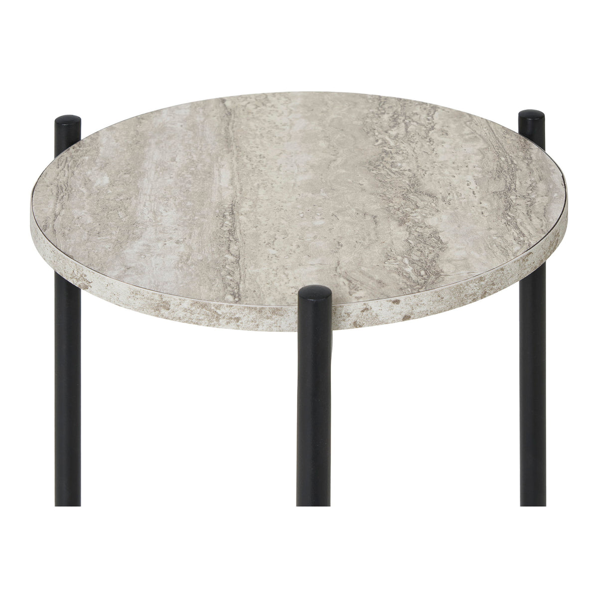 PolsterOase Möbel – Leuven Wandregal aus Metall, Beige, 60 × 60 cm – Ansicht 3