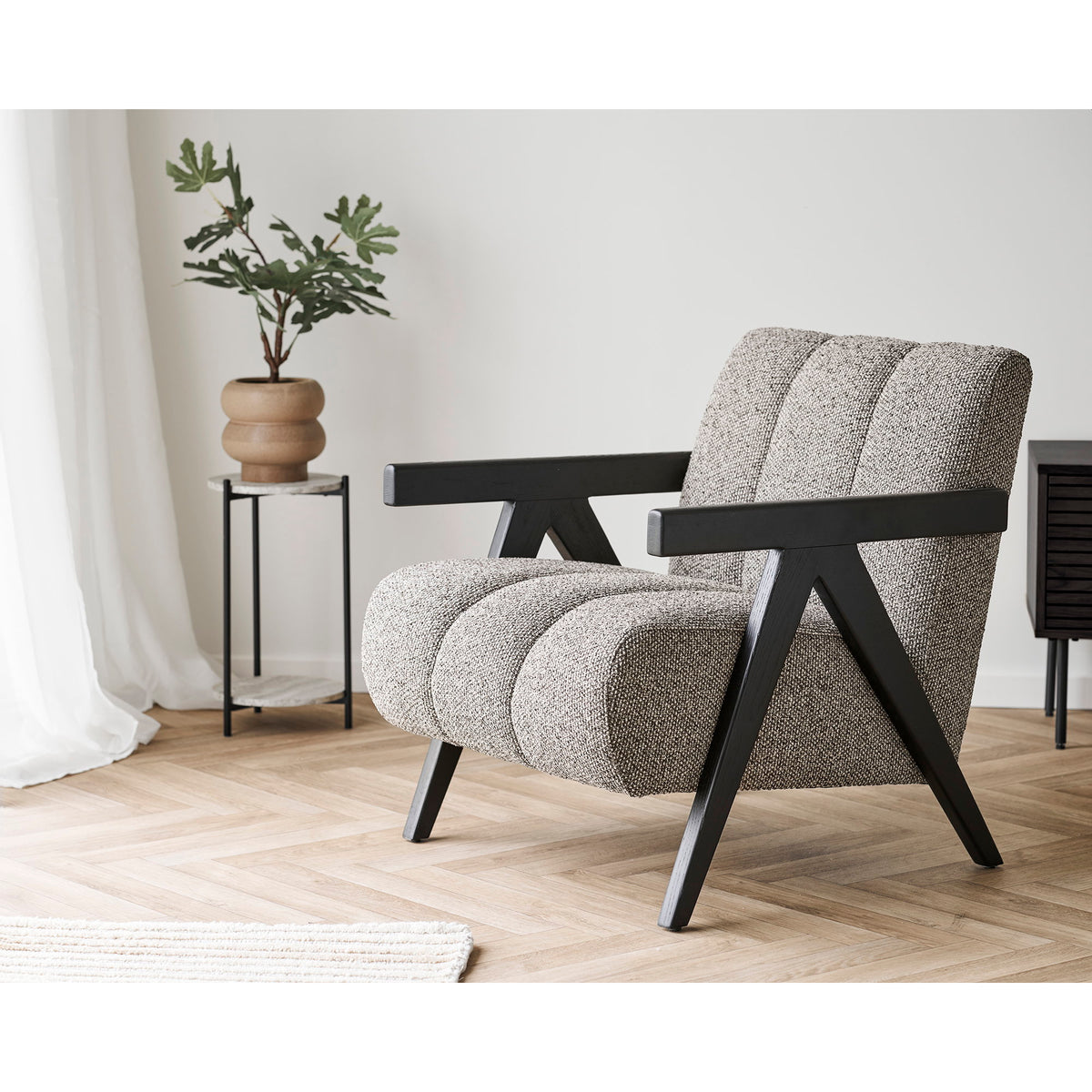 PolsterOase Möbel – Leuven Wandregal aus Metall, Beige, 60 × 60 cm – Ansicht 5