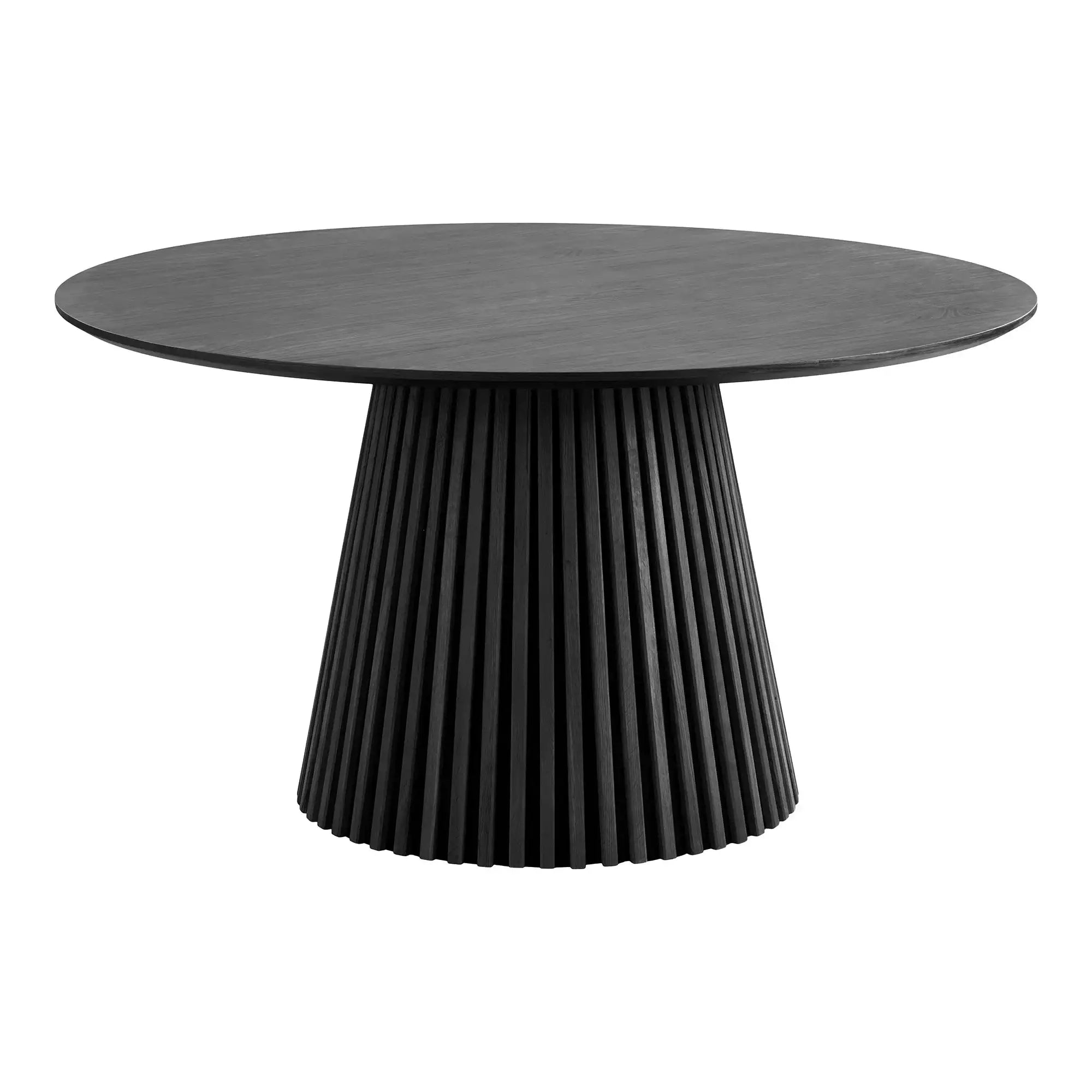 Runder Esstisch Ø140 Schwarz Eiche – Osaka Skandinavisches Design