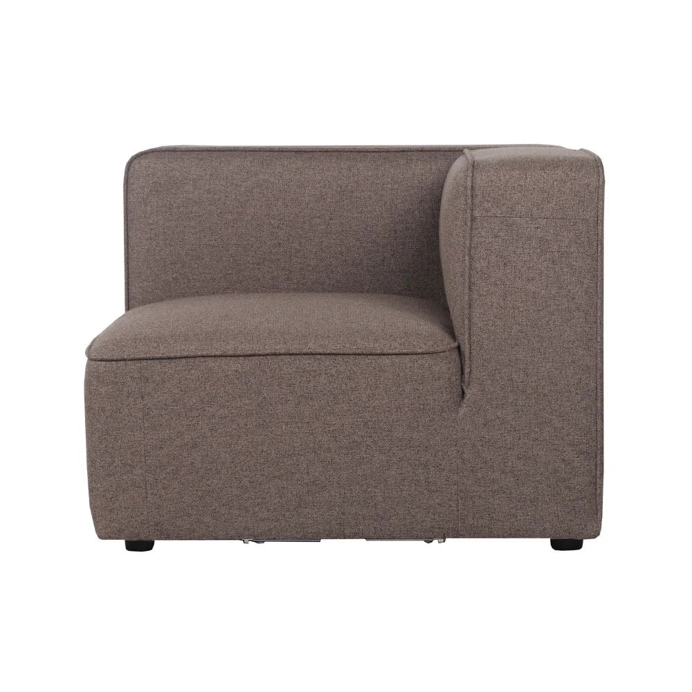 Benne Eckmodul in Braun 90x90 cm | PolsterOase