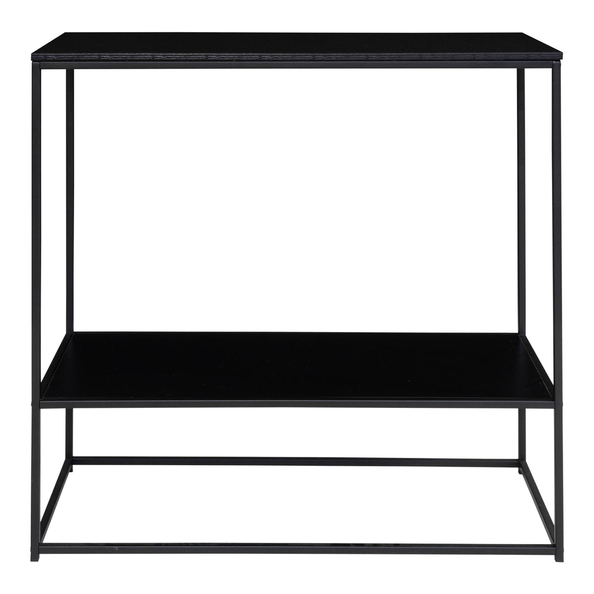 PolsterOase Möbel – Vita Konsolentisch aus Stahl, 2 Ablagen, 80 × 36 × 80 cm – Ansicht 4