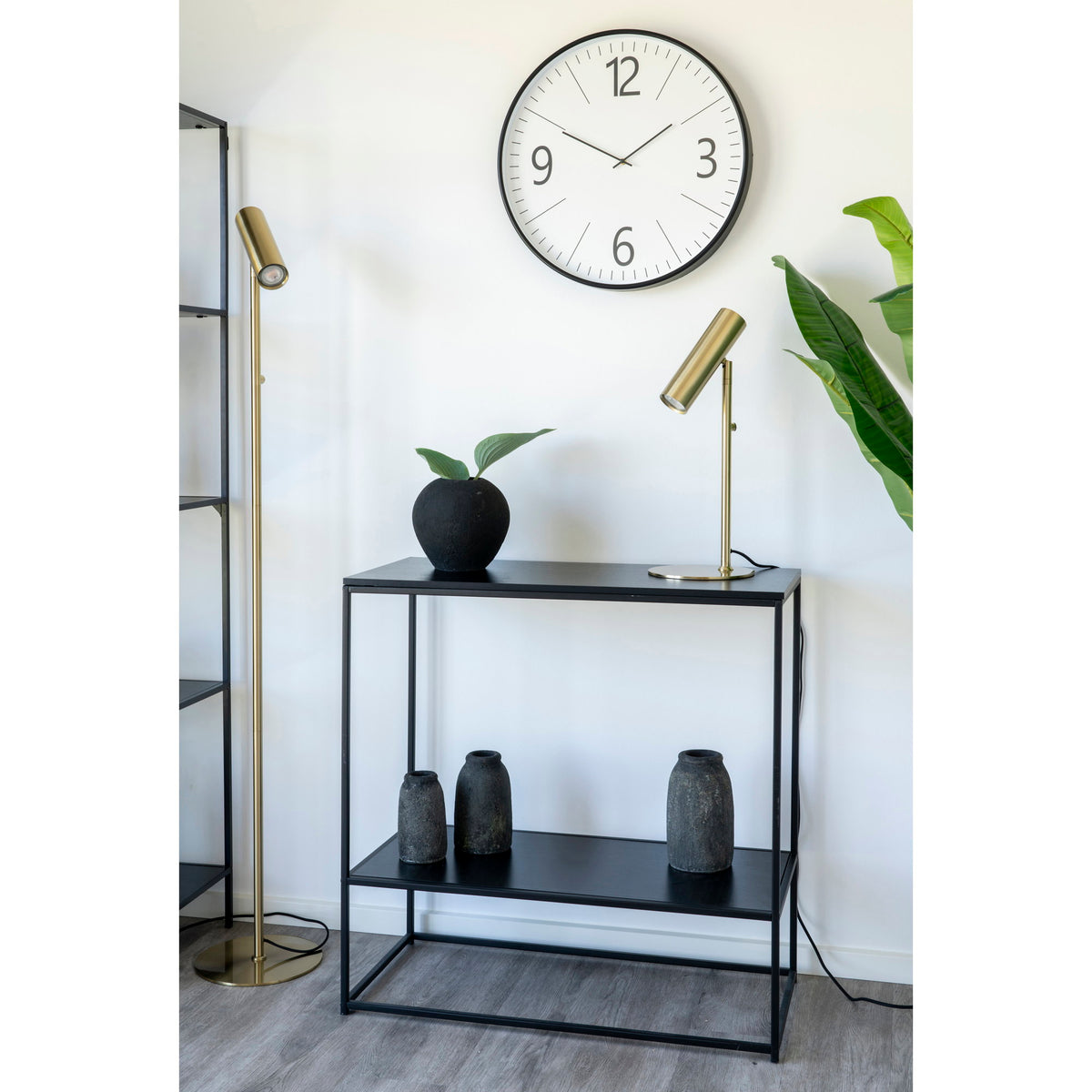 PolsterOase Möbel – Vita Konsolentisch aus Stahl, 2 Ablagen, 80 × 36 × 80 cm – Ansicht 10
