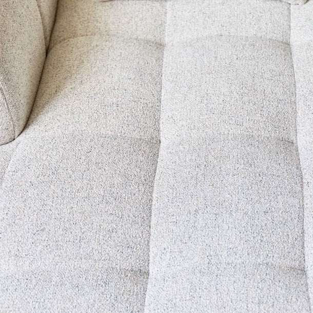 Bora Ecksofa (links) in Bouclé Weiß, 240 cm Breite | PolsterOase