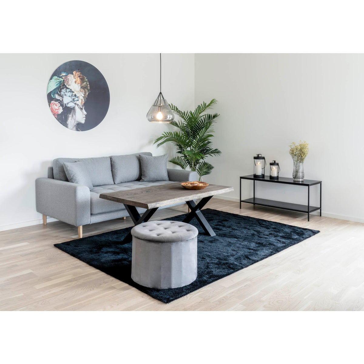 PolsterOase Möbel – Vita TV Möbel aus Stahl, 2 Ablagen, 100 × 36 × 45 cm – Ansicht 6