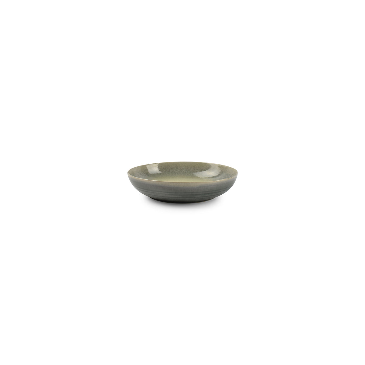 Flint tiefer Teller, grün/grau, 22 × 19 cm – 2er-Set