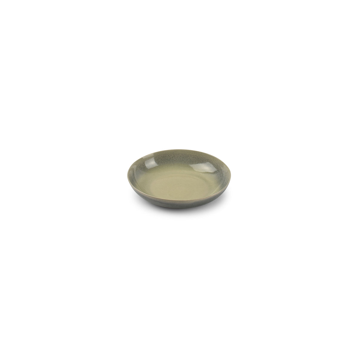 Flint tiefer Teller, grün/grau, 22 × 19 cm – 2er-Set