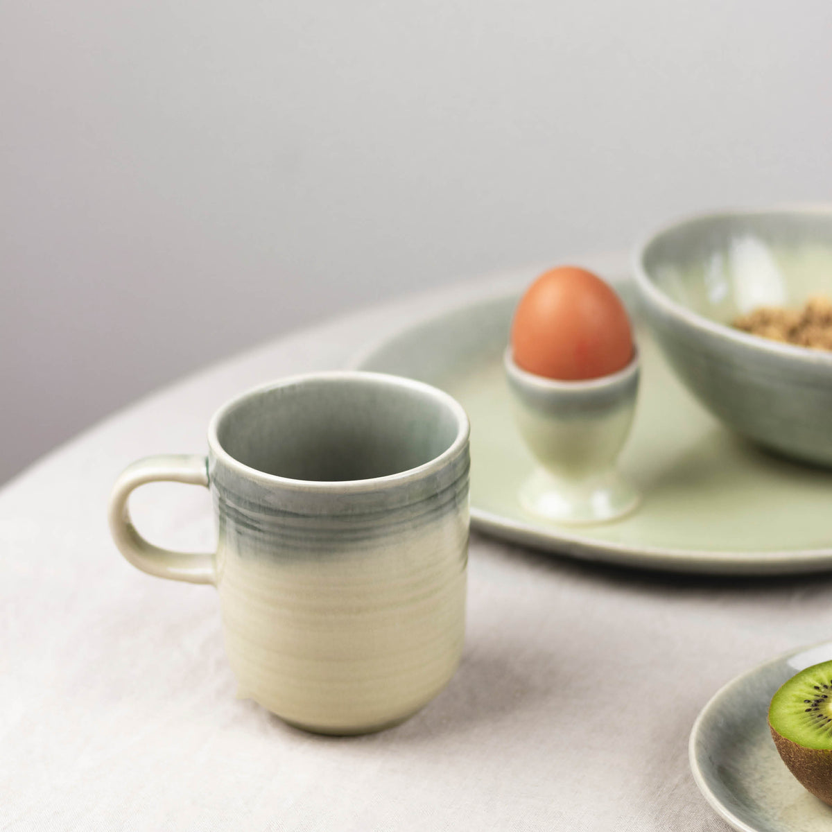 ona Becher 38 cl grün/grau Flint – 4er-Set – Produktansicht 2