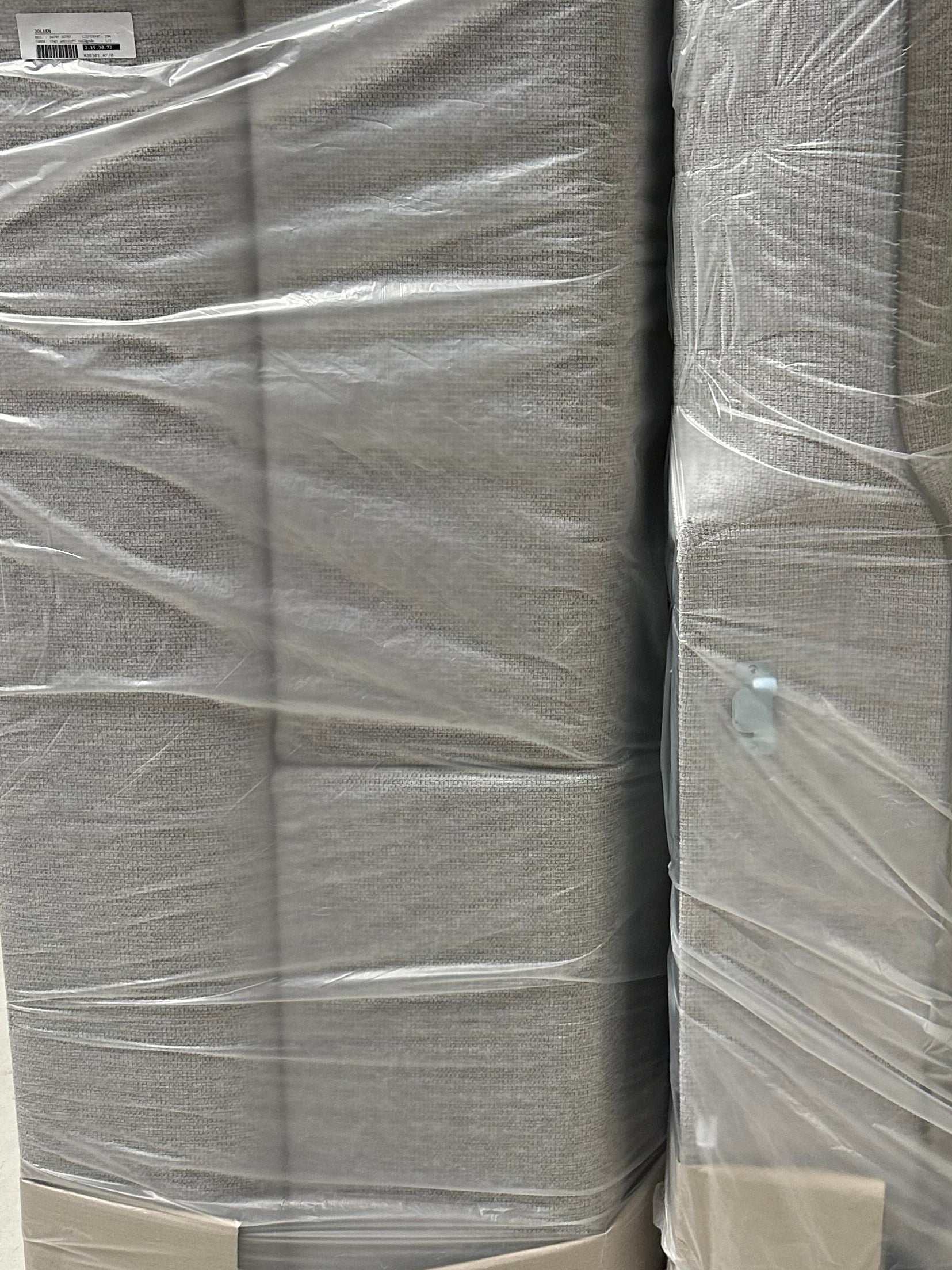 Ecksofa in Webstoff Ivory