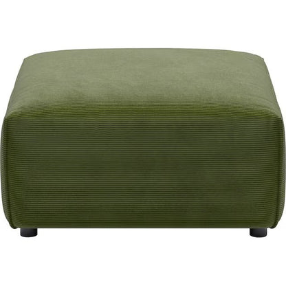 Stilvoller Hocker / Megahocker in Cord Grün - POLSTEROASE