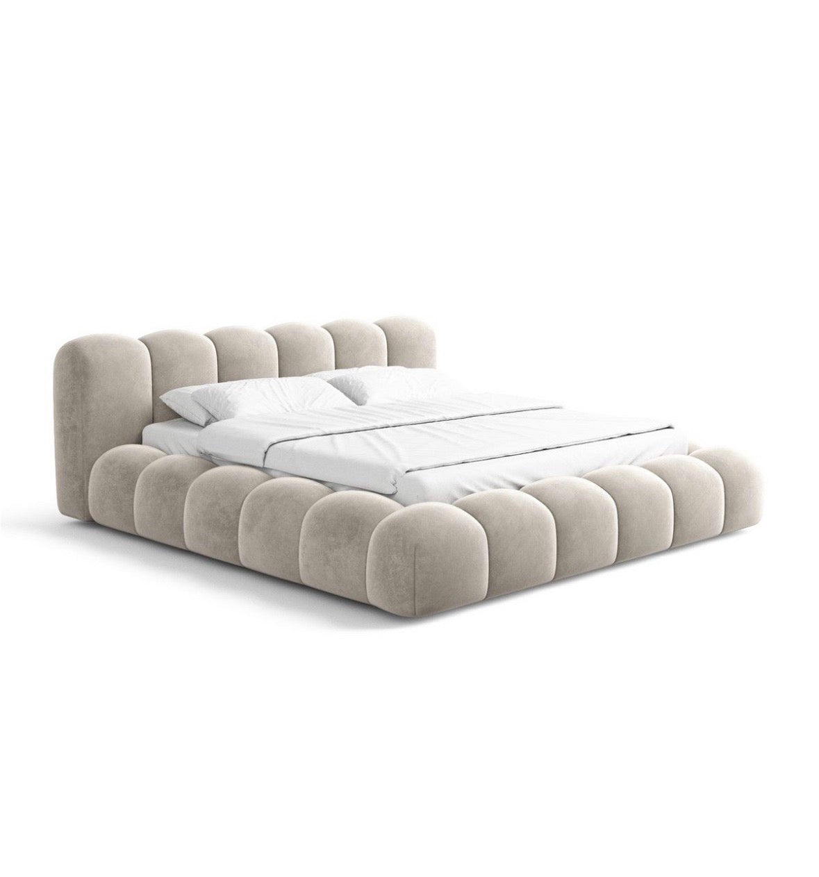 Designer Polsterbett - 180x200cm mit Matratze | PolsterOase - POLSTEROASE