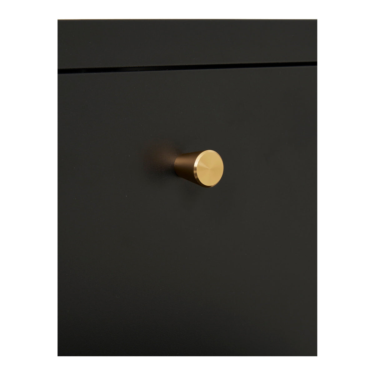 Dalby Kommode aus Stahl mit 2 Schubladen, Schwarz, 40 cm