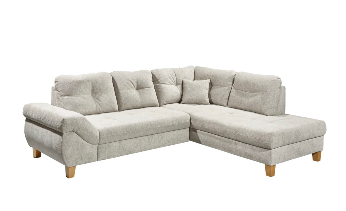 Ecksofa in Webstoff, 275cm Breite | PolsterOase