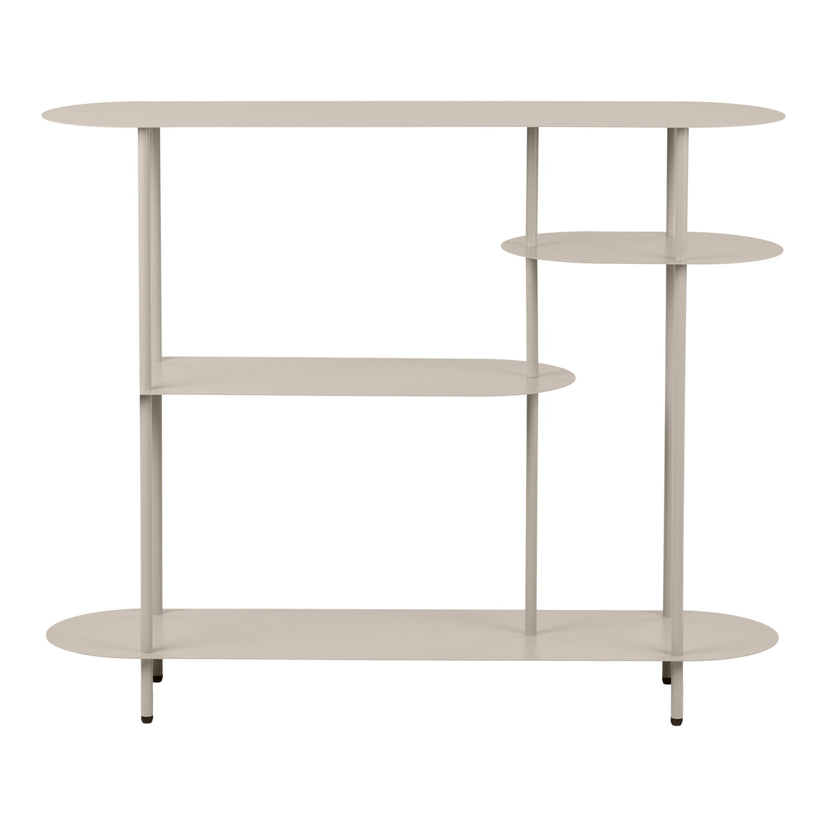 PolsterOase Möbel – Rieti Regal aus Metall, 4 Böden, Sand, 118 cm