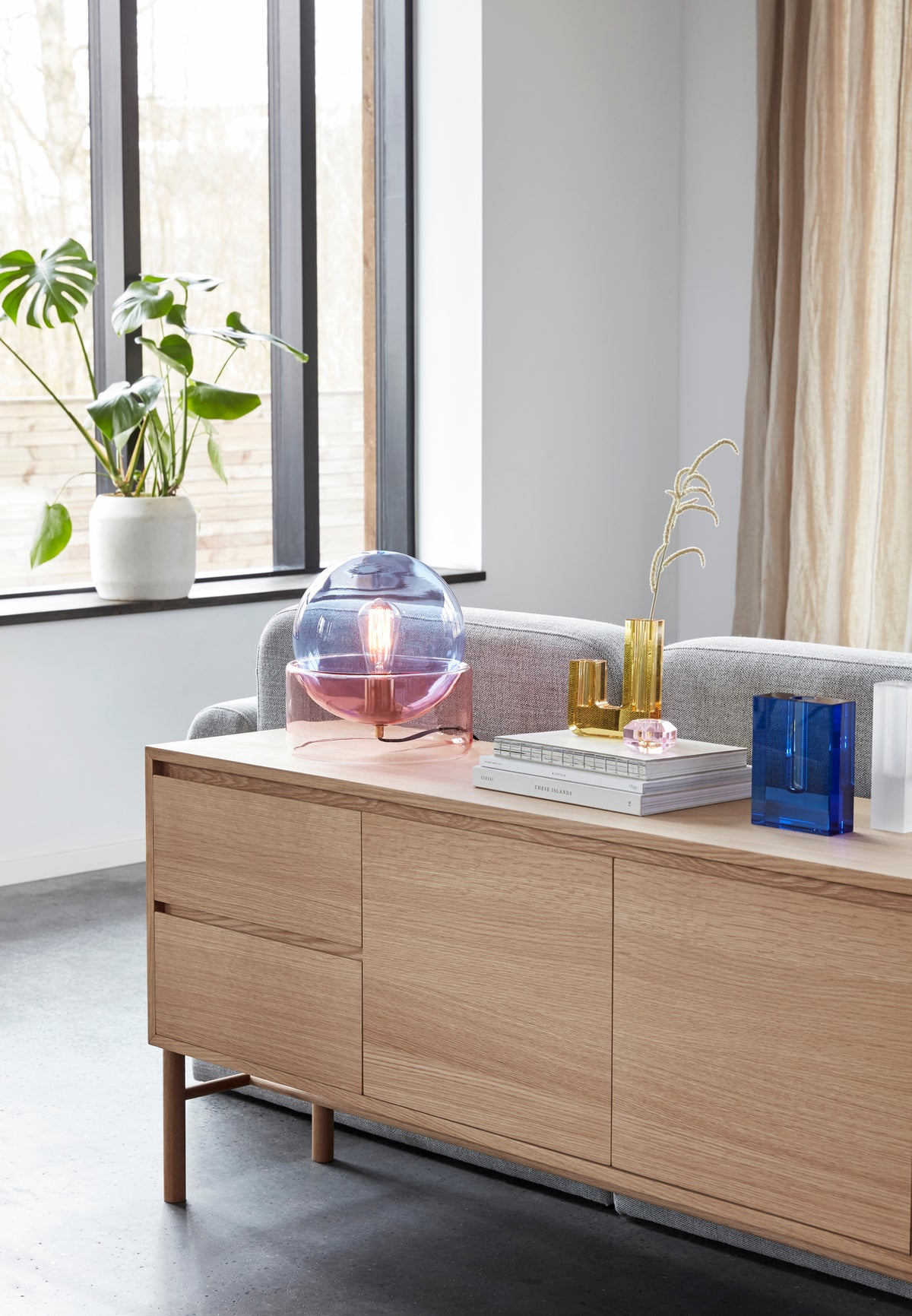 Duo Vase, Gelb