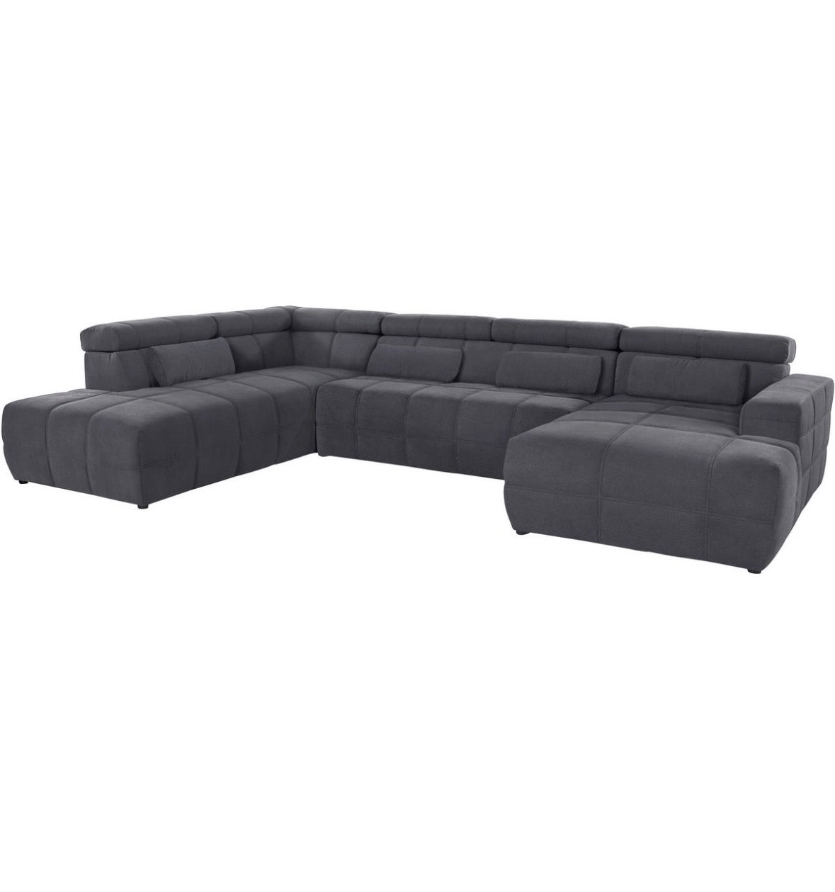 Wohnlandschaft in Microfaser, 359cm Breit | PolsterOase - POLSTEROASE