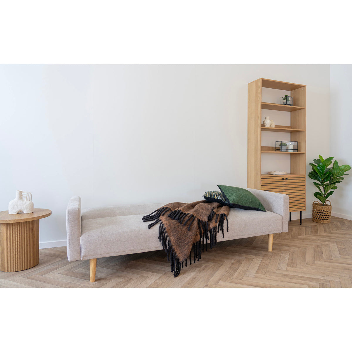 Carmel Plaid – Wollmischung Braun, 130 × 170 cm