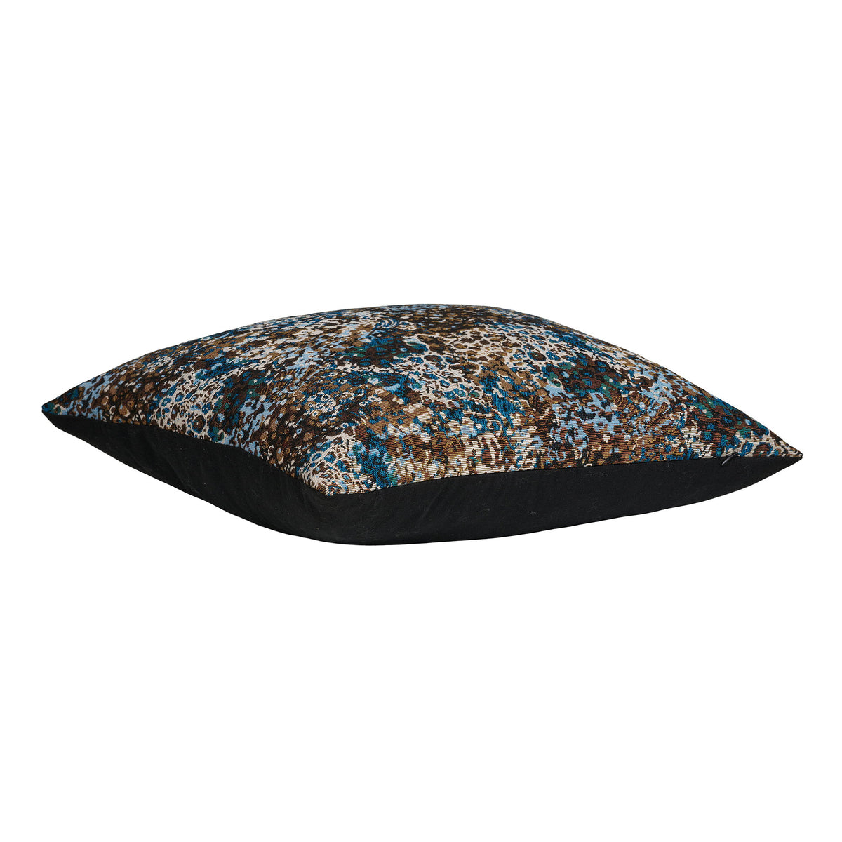 Blossom Kissen, Blau/Braun