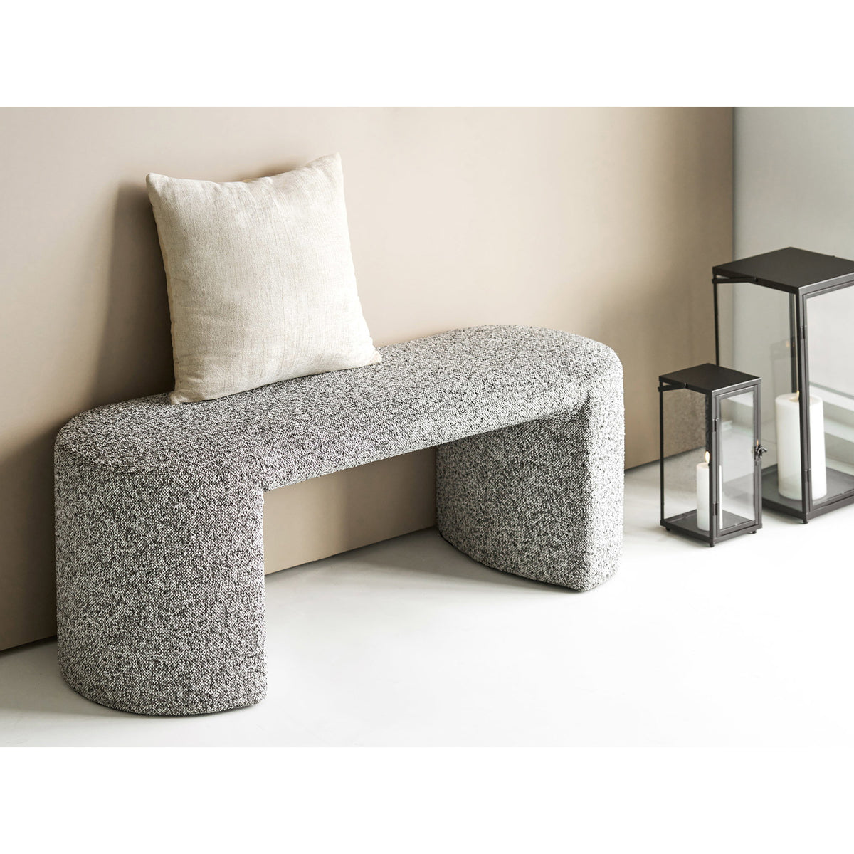 Leros Kissen – beige 45 × 45 cm