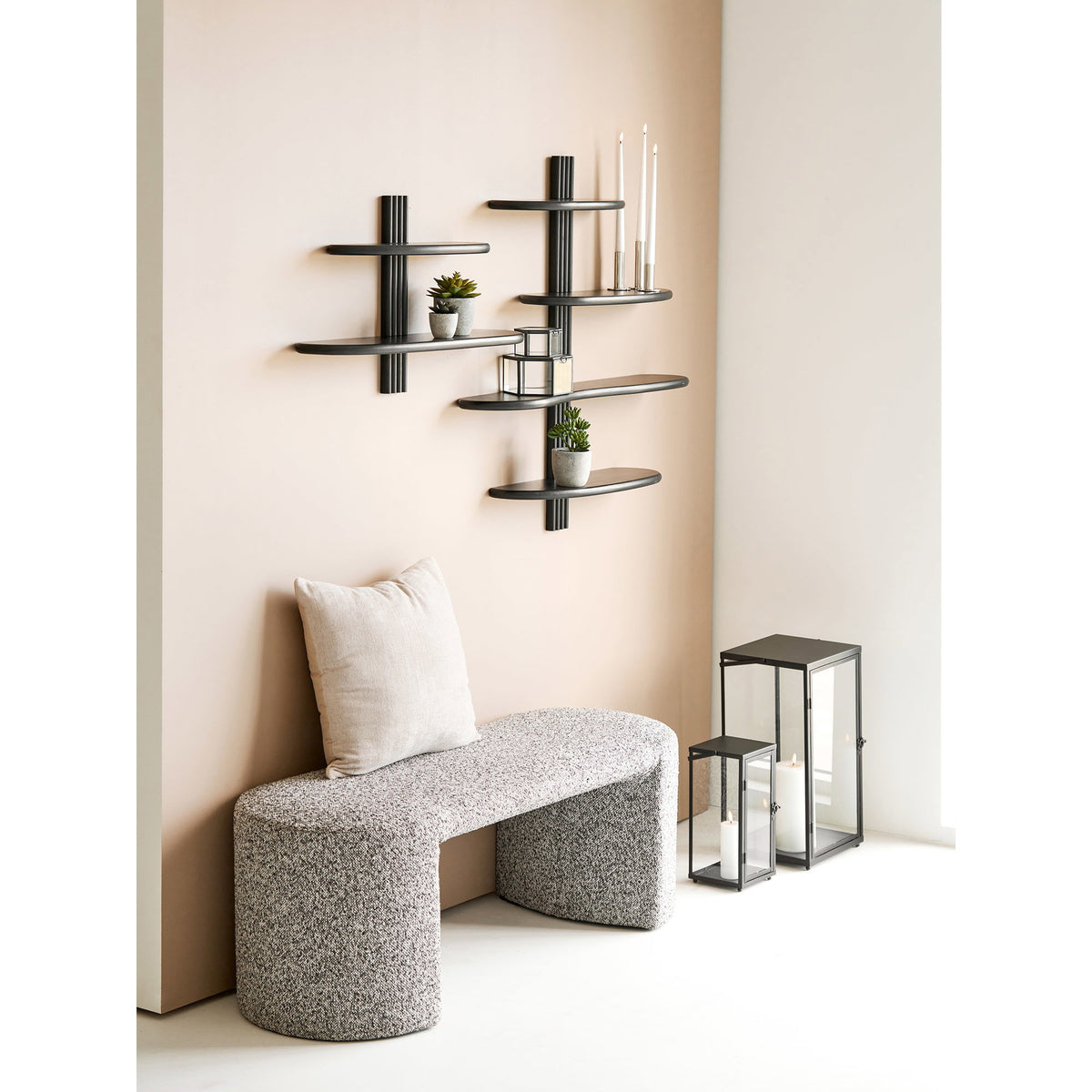 Leros Kissen – beige 45 × 45 cm
