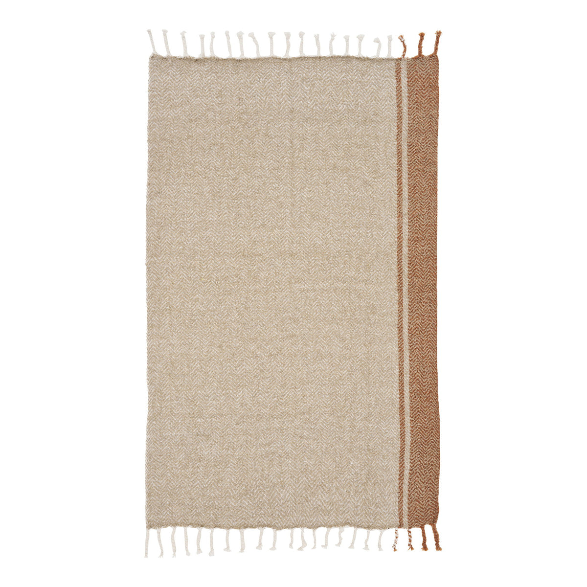 Almora Plaid, Beige/Goldorange