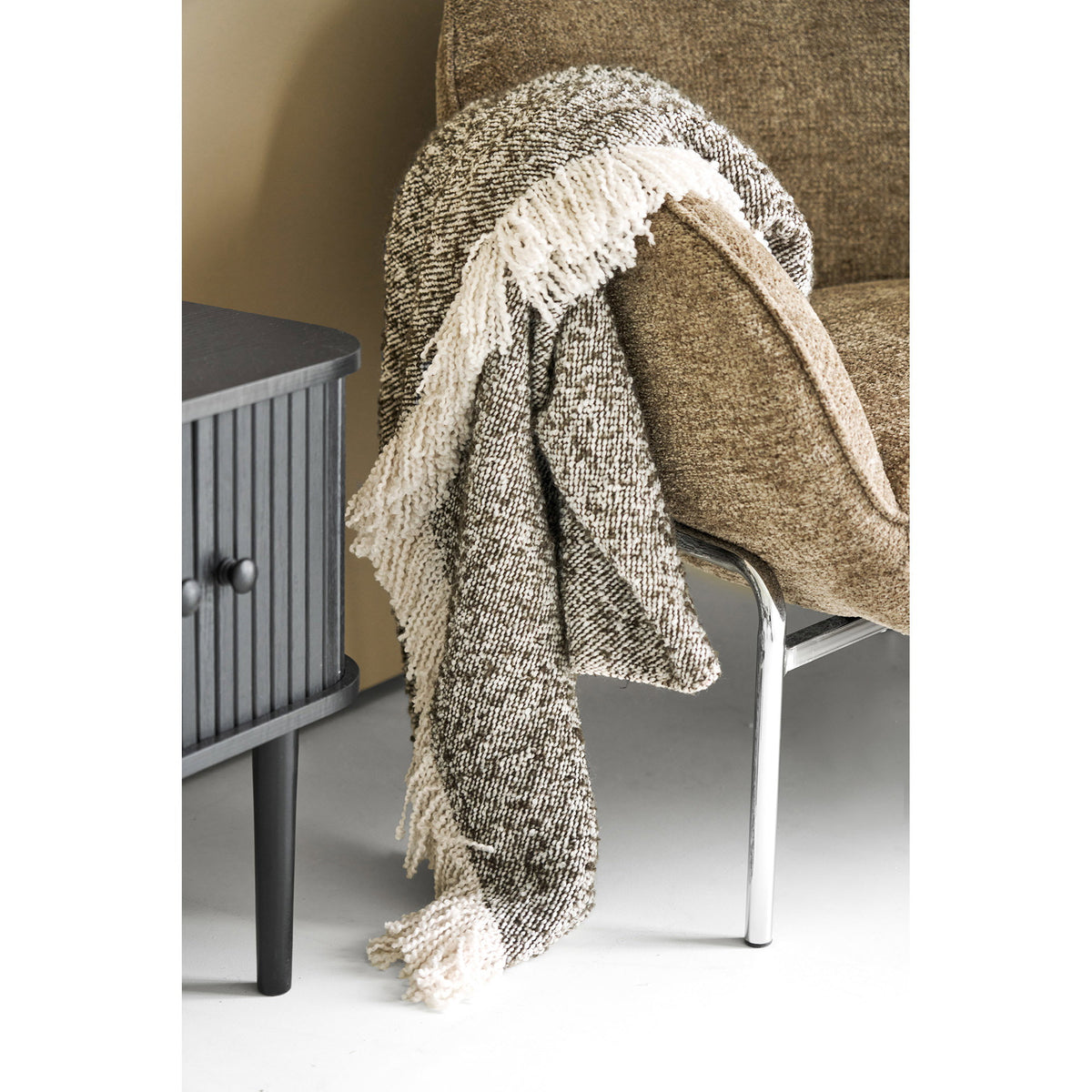 Sira Plaid, Beige/Braun