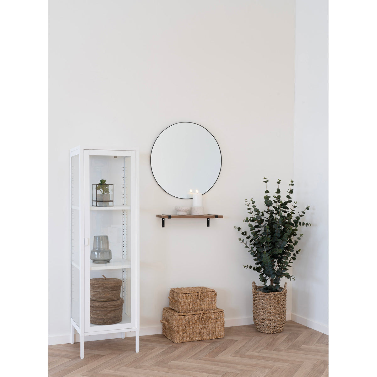 Jersey Spiegel – Stahl Schwarz, rund Ø 60 cm