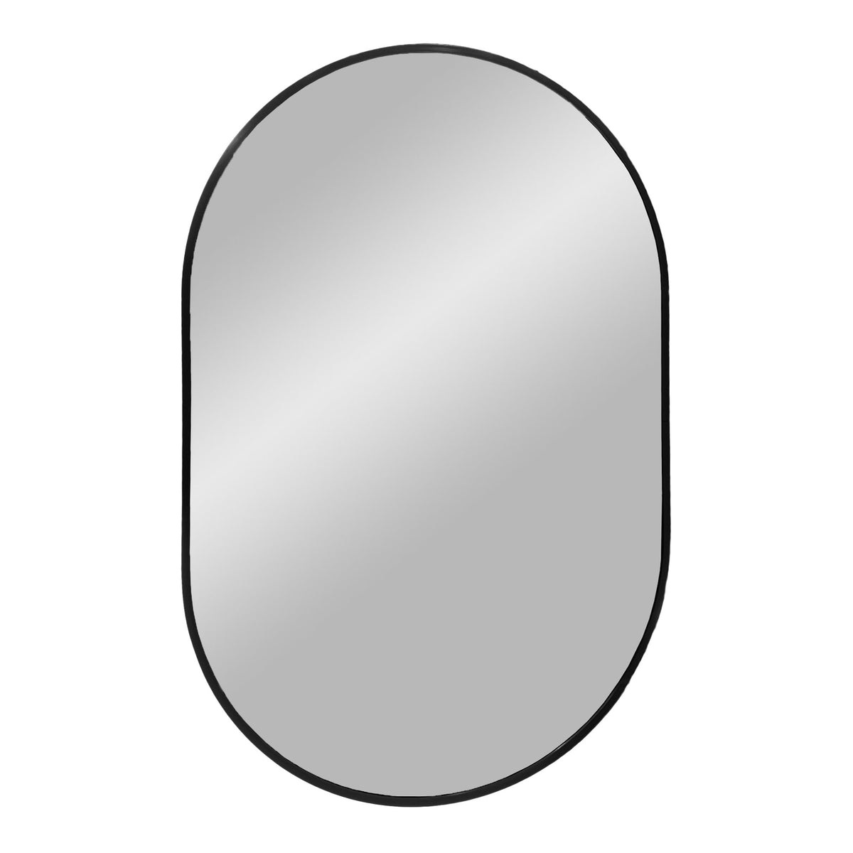 Madrid Spiegel – Aluminium Schwarz, 50 × 80 cm