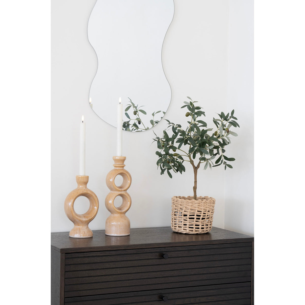 Palermo Wandspiegel organische Form – 40 × 80 cm