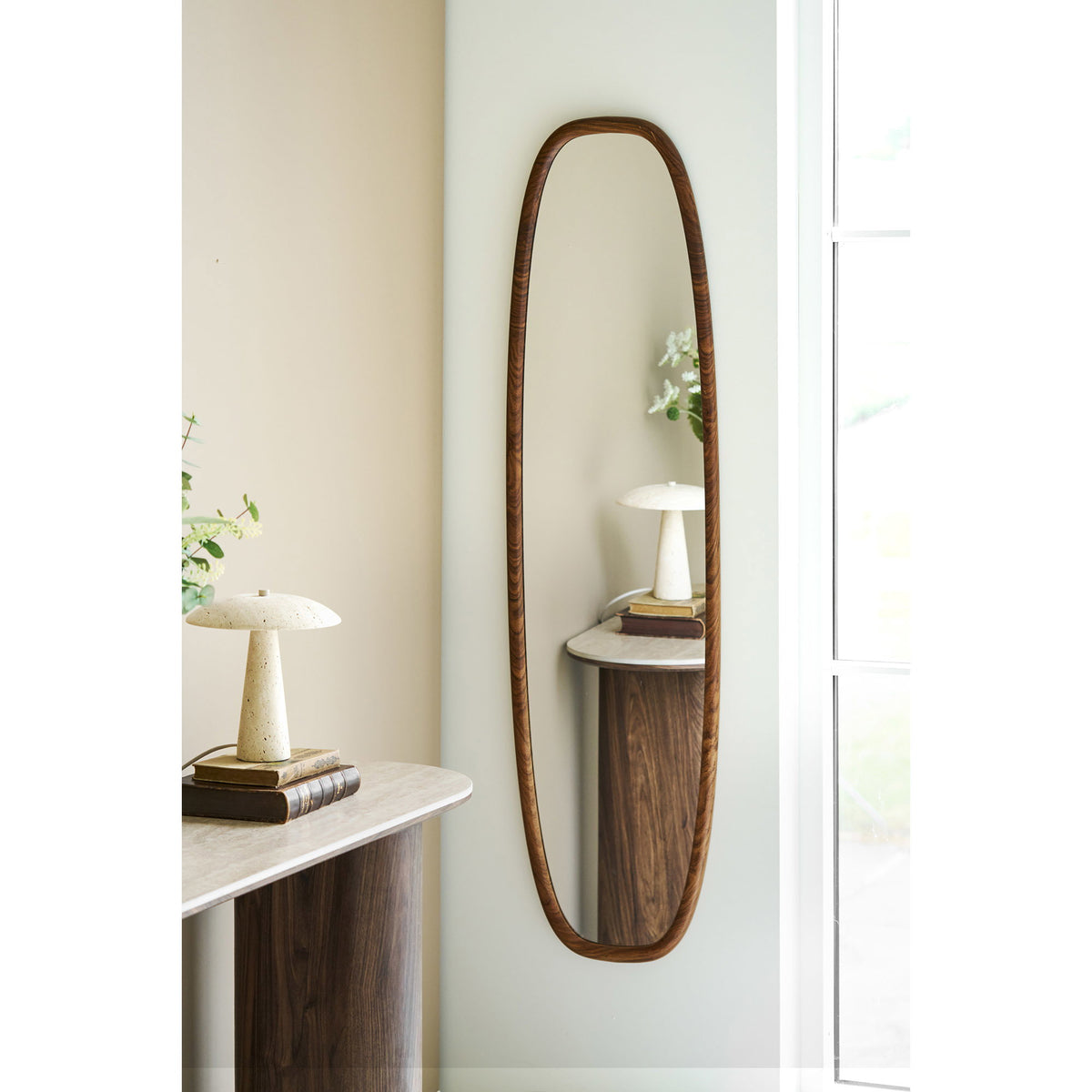 Luxon Spiegel – Holzoptik, 40 × 150 cm