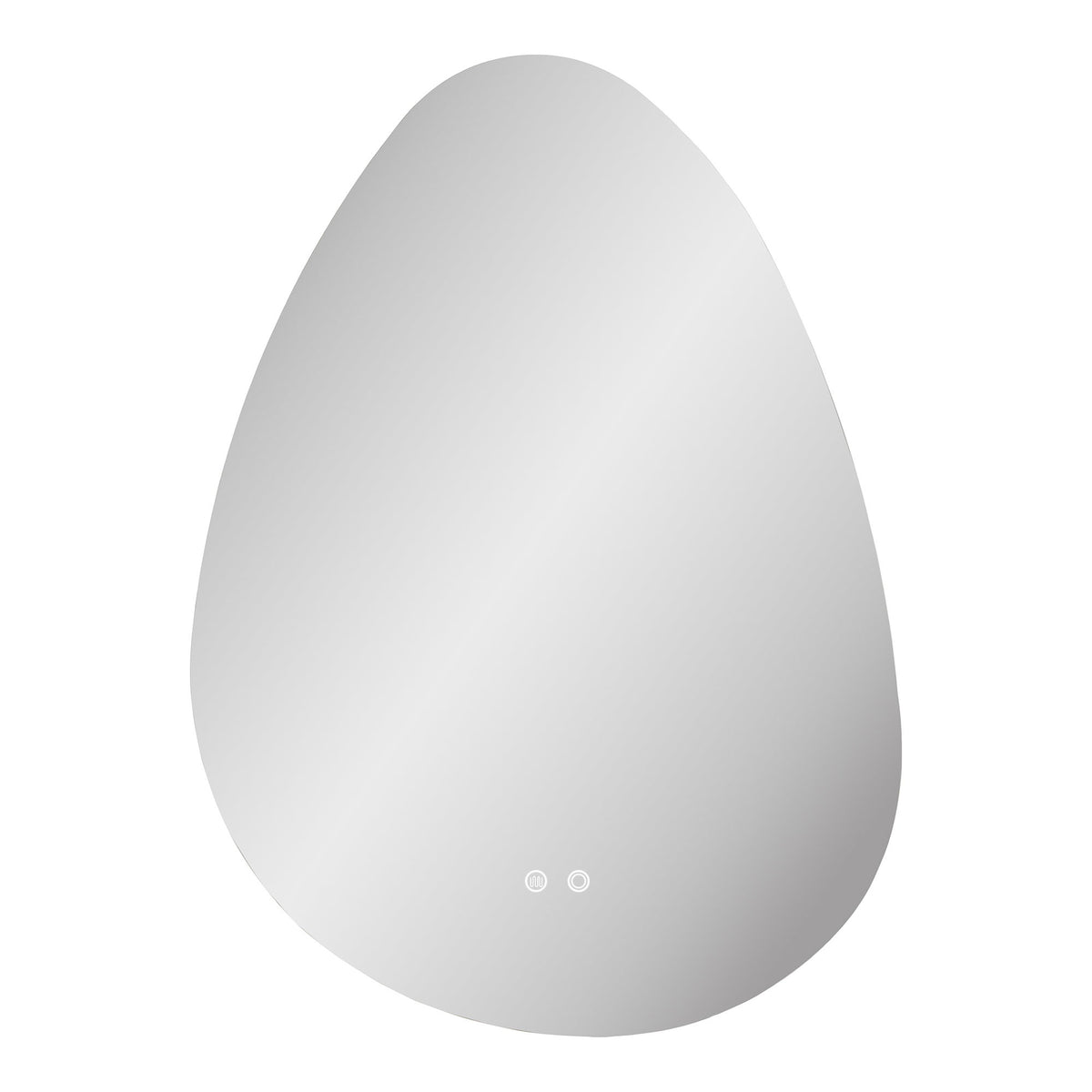 Kiama LED-Spiegel – organische Form, Anti-Beschlag, 58 × 80 cm